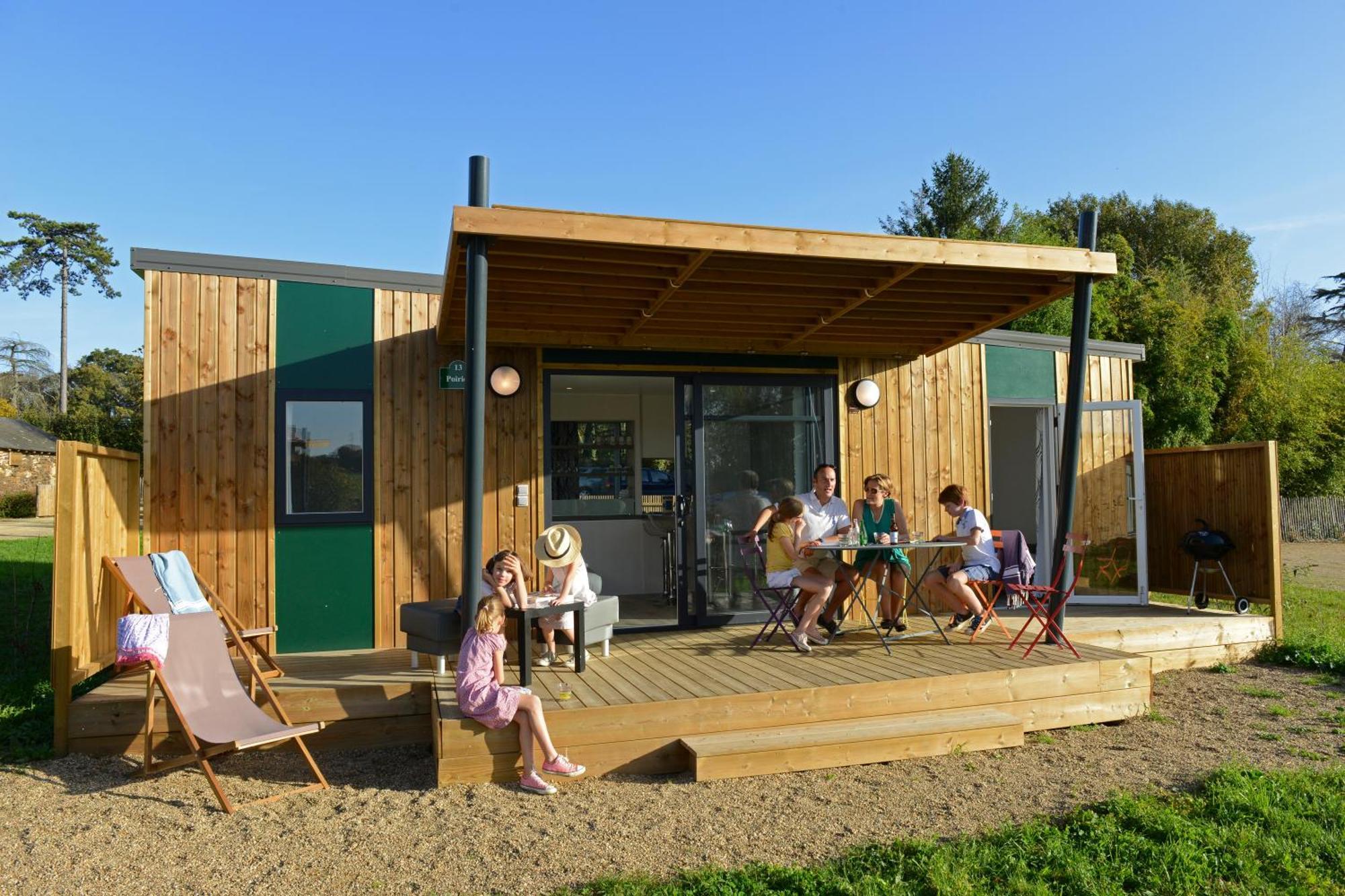 Les Roulottes & Cottages Du Moulin Chenillé-Changé Exterior foto